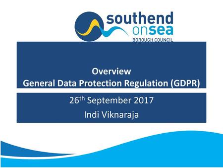 Overview General Data Protection Regulation (GDPR)