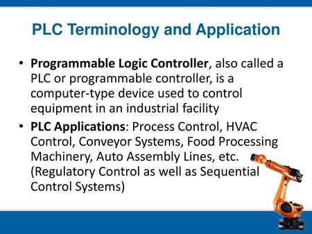 PLC Terminology and Application