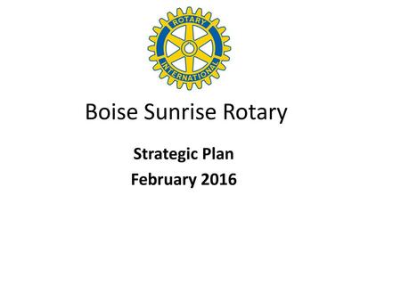 Strategic Plan February 2016