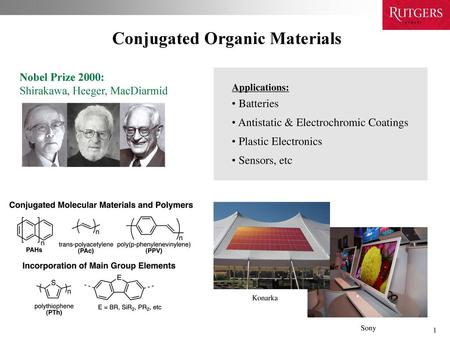 Conjugated Organic Materials