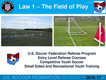 Law 1 – The Field of Play Online Training Script: