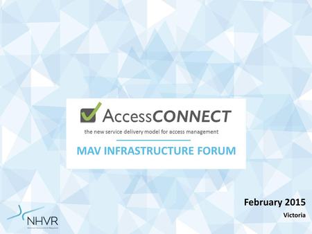 MAV Infrastructure Forum