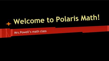 Welcome to Polaris Math!