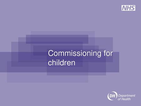 Commissioning for children
