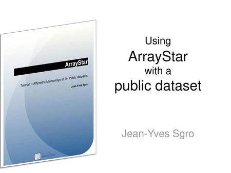 Using ArrayStar with a public dataset