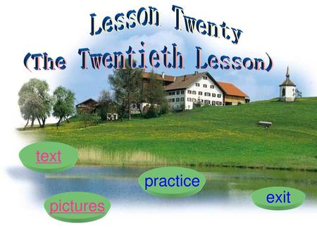 (The Twentieth Lesson)