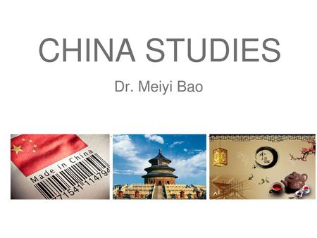 China studies Dr. Meiyi Bao.