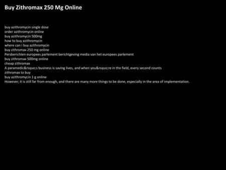 Buy Zithromax 250 Mg Online