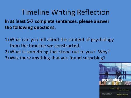 Timeline Writing Reflection