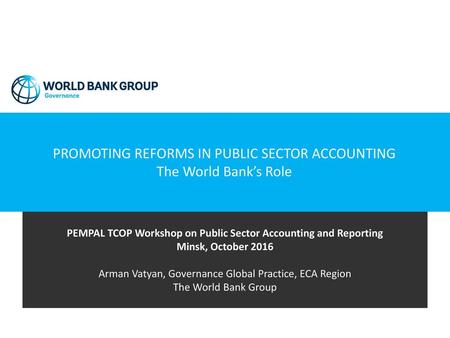 PEMPAL TCOP Workshop on Public Sector Accounting and Reporting