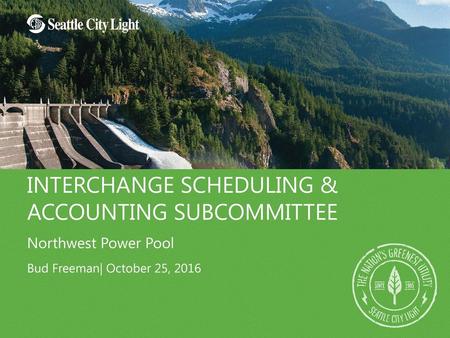 Interchange Scheduling & Accounting Subcommittee