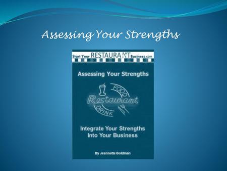 Assessing Your Strengths