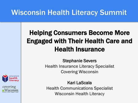 Wisconsin Health Literacy Summit