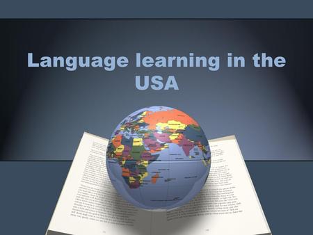 Language learning in the USA