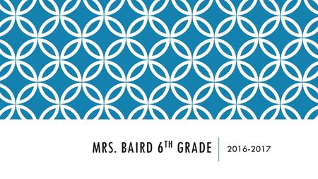 Mrs. Baird 6th grade 2016-2017.