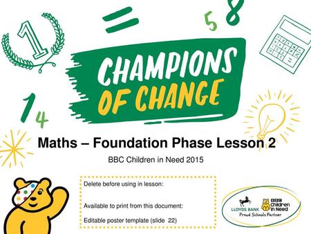 Maths – Foundation Phase Lesson 2