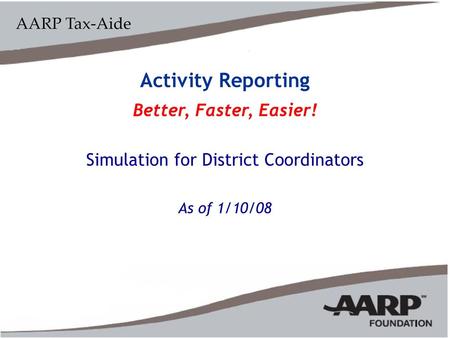 Simulation for District Coordinators