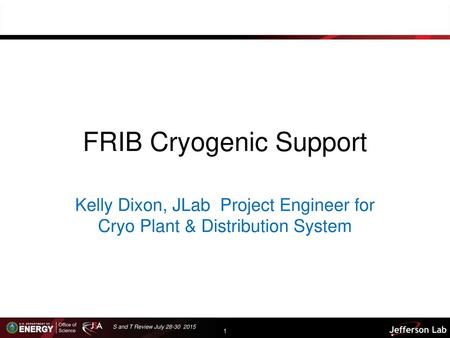 FRIB Cryogenic Support