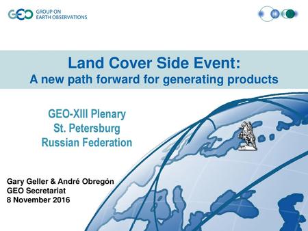 Land Cover Side Event: A new path forward for generating products