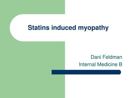 Statins induced myopathy