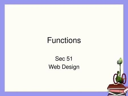 Functions Sec 51 Web Design.