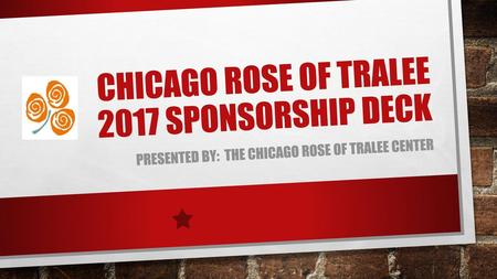 Chicago Rose of Tralee 2017 Sponsorship deck