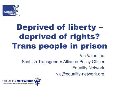 Deprived of liberty – deprived of rights? Trans people in prison