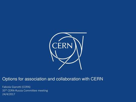 Options for association and collaboration with CERN