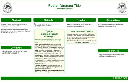 Poster Abstract Title Presenter Name(s)