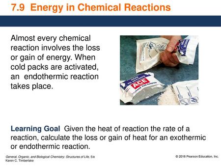 7.9 Energy in Chemical Reactions