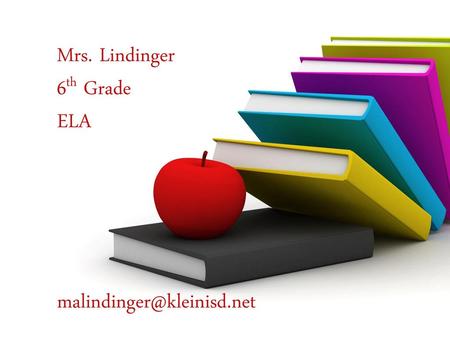 Mrs. Lindinger 6th Grade ELA