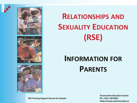 Relationships and Sexuality Education (RSE) Information for Parents