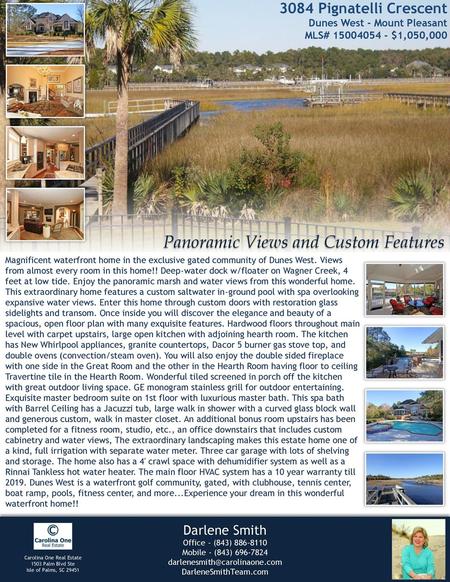 Panoramic Views and Custom Features