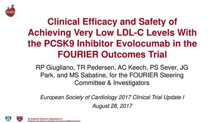 European Society of Cardiology 2017 Clinical Trial Update I