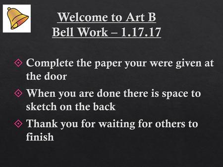 Welcome to Art B Bell Work –