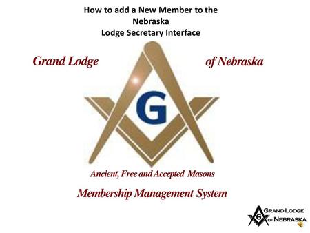 Lodge Secretary Interface Membership Management System