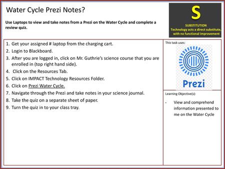Water Cycle Prezi Notes?