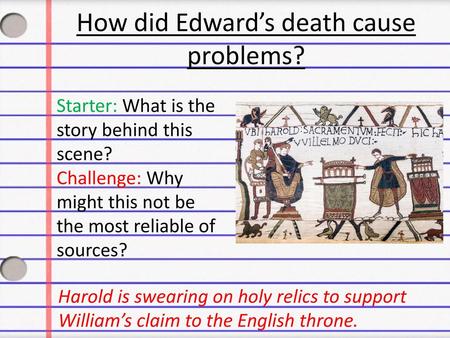 How did Edward’s death cause problems?