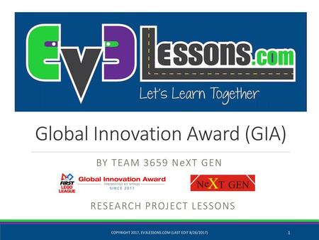 Global Innovation Award (GIA)