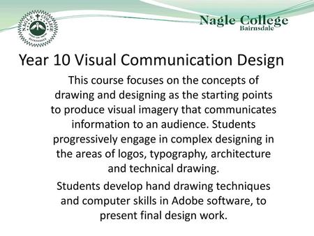 Year 10 Visual Communication Design