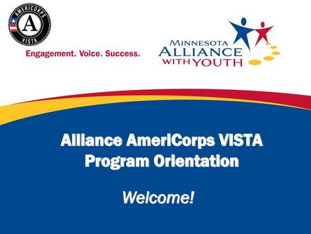 Alliance AmeriCorps VISTA Program Orientation