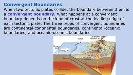 Convergent Boundaries
