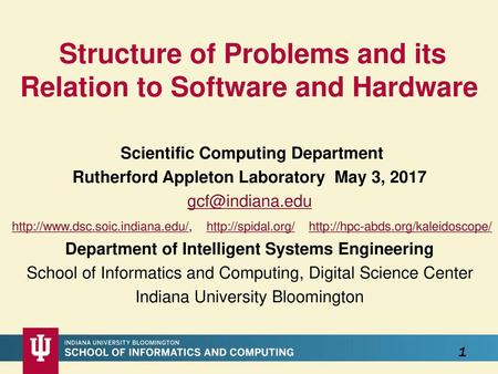 Structure of Problems and its Relation to Software and Hardware