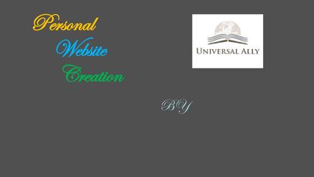 Personal Website Creation BY.