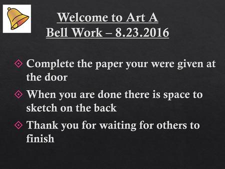 Welcome to Art A Bell Work –