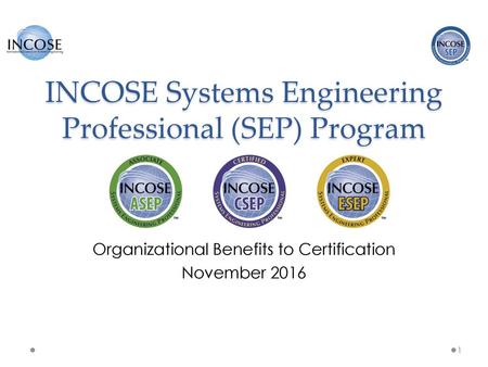 INCOSE Systems Engineering Professional (SEP) Program