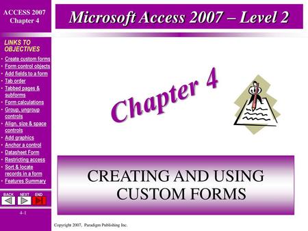 Microsoft Access 2007 – Level 2