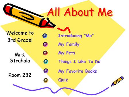 Welcome to 3rd Grade! Mrs. Struhala Room 232