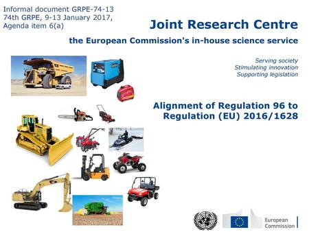 Alignment of Regulation 96 to Regulation (EU) 2016/1628