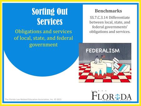 Obligations and services of local, state, and federal government